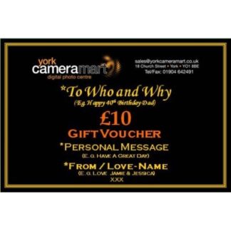 £10 PERSONALISED GIFT VOUCHER