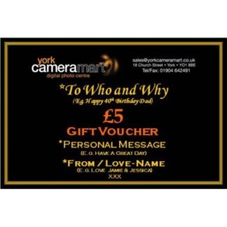 £5 PERSONALISED GIFT VOUCHER