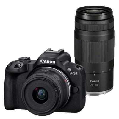 Canon EOS R50 Inc 18-45mm + 75-300mm