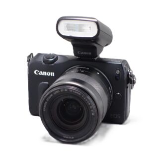 Used Canon EOS M Inc 18-55mm & Flashgun (Mirrorless Camera)