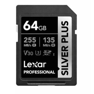 Lexar SD Silver Plus UHS-1 64GB V30 R255/W135MB/s