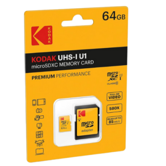Kodak UHS-1 U1 64GB V10 R90mb/s Micro SD