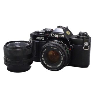 Used Canon AV-1 Inc 50mm F1.8 & 28mm F2.8 - Film Camera
